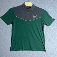 Colosseum Men's Green and Gray South Florida Bulls Polo Shirt Size Medium