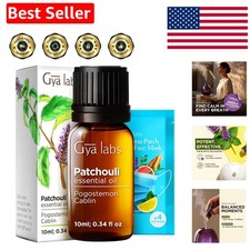 Patchouli Essential Oil - 0.34 Fl Oz - for Hair, Skin, Diffuser, Aromatherapy...