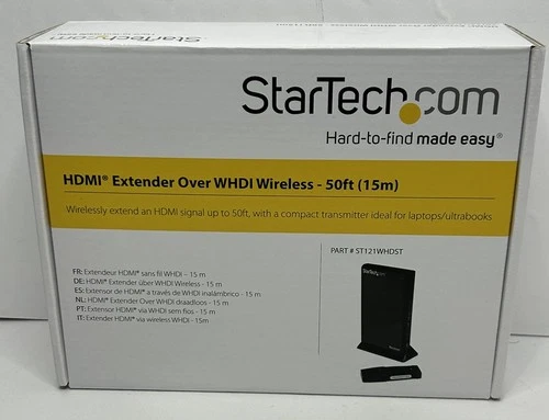 STARTECH.COM ST121WHDST HDMI EXTENDER OVER WHDI WIRELESS 50FT (15M)-New