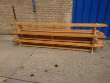 Wooden Gym Bench Old School Keep Fit Exercise Locker Room Sports Balance Beam