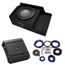 Fits 99-06 Chevy Silverado Ext Cab Alpine S-W10D4 Single 10 Sub Box & S-A60M Amp