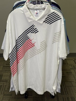 NWT MEN'S PUMA VOLITION JET POLO, SIZE: XL, COLOR: WHITE/SKI PATROL (M10.21)