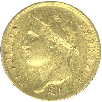 Premier-Empire-20 Francs Napoléon Ier Tête laurée 1811 Lille, France, Or, TB/TTB - Photo 1/3