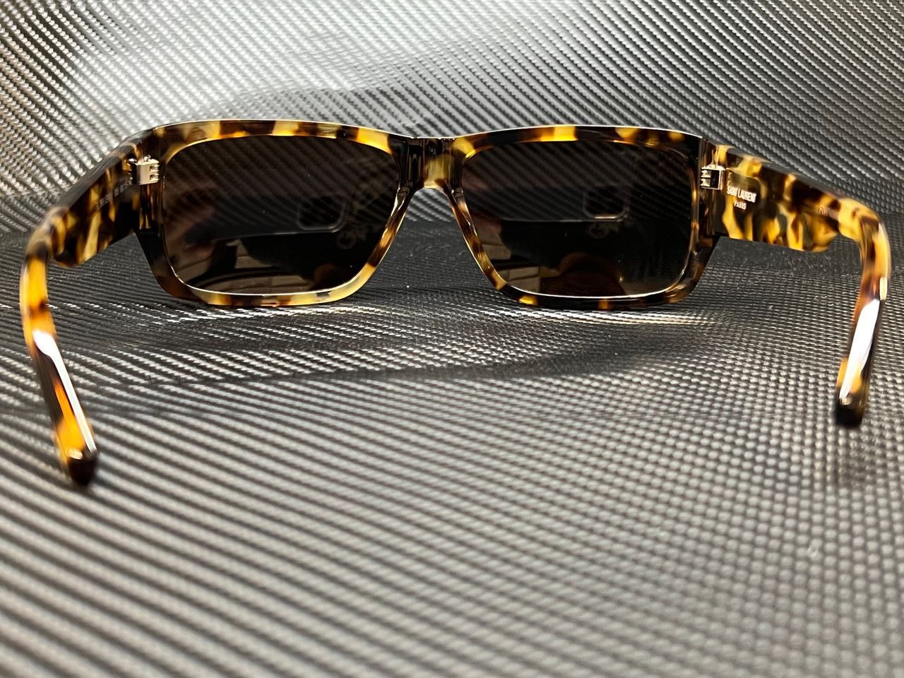 SAINT LAURENT SL 366 Lenny 005 Avana occhiali da sole rettangolari unisex 60 mm