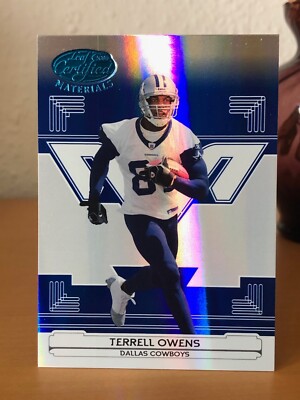 2006 Leaf Certified Materials Mirror Blue Dallas Cowboys No.40 Terrell Owens /50