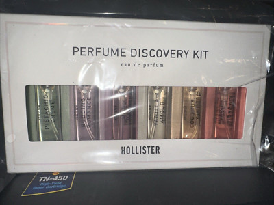 Hollister Eau De perfume Sampler set of 6 x .08 fl oz - New Discovery Set