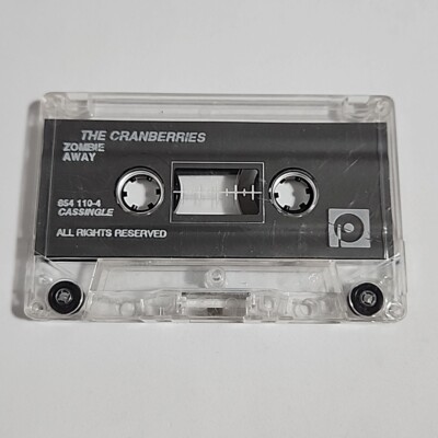THE CRANBERRIES - 'Zombie/Away' Cassingle Cassette Tape Single 1994 *TAPE ONLY*
