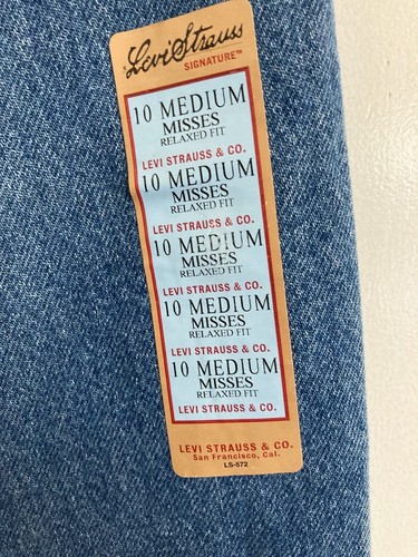 Vintage Levi Strauss & Co Signature Women Denim Jeans Size 10 Misses #138 - Picture 5 of 12