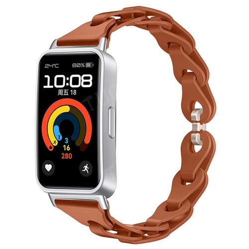 For HUAWEI Band 10 10 NFC 9 9 NFC 8 8 NFC Silicone Smart Watch Band Sports Strap - Picture 40 of 52