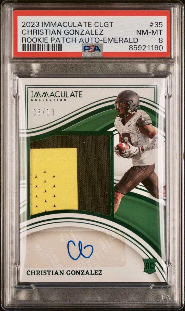 Christian Gonzalez 2023 Immaculate Collegiate Emerald RPA Auto /13