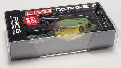 LIVETARGET Frog Topwater FGH55T508 2-1/4'' 5/8oz Soft Weedless Bass Lure GREEN