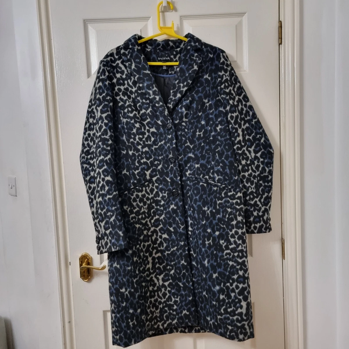 Dark leopard print coat top
