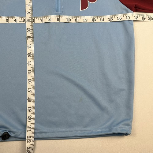 Philadelphia Phillies 1/4 Zip Youth S Batting Practice Jersey Shirt SGA Herr's - Picture 12 of 13