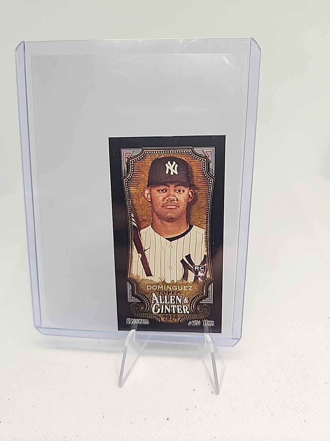 2024 Topps Allen & Ginter Jasson Dominguez RC Mini Black Border #31 NY Yankees
