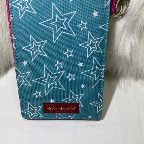 AMERICAN GIRL CROSSBODY BAG WALLET PURSE BLUE WHITE STARS ADJUSTABLE STRAP - Picture 8 of 8