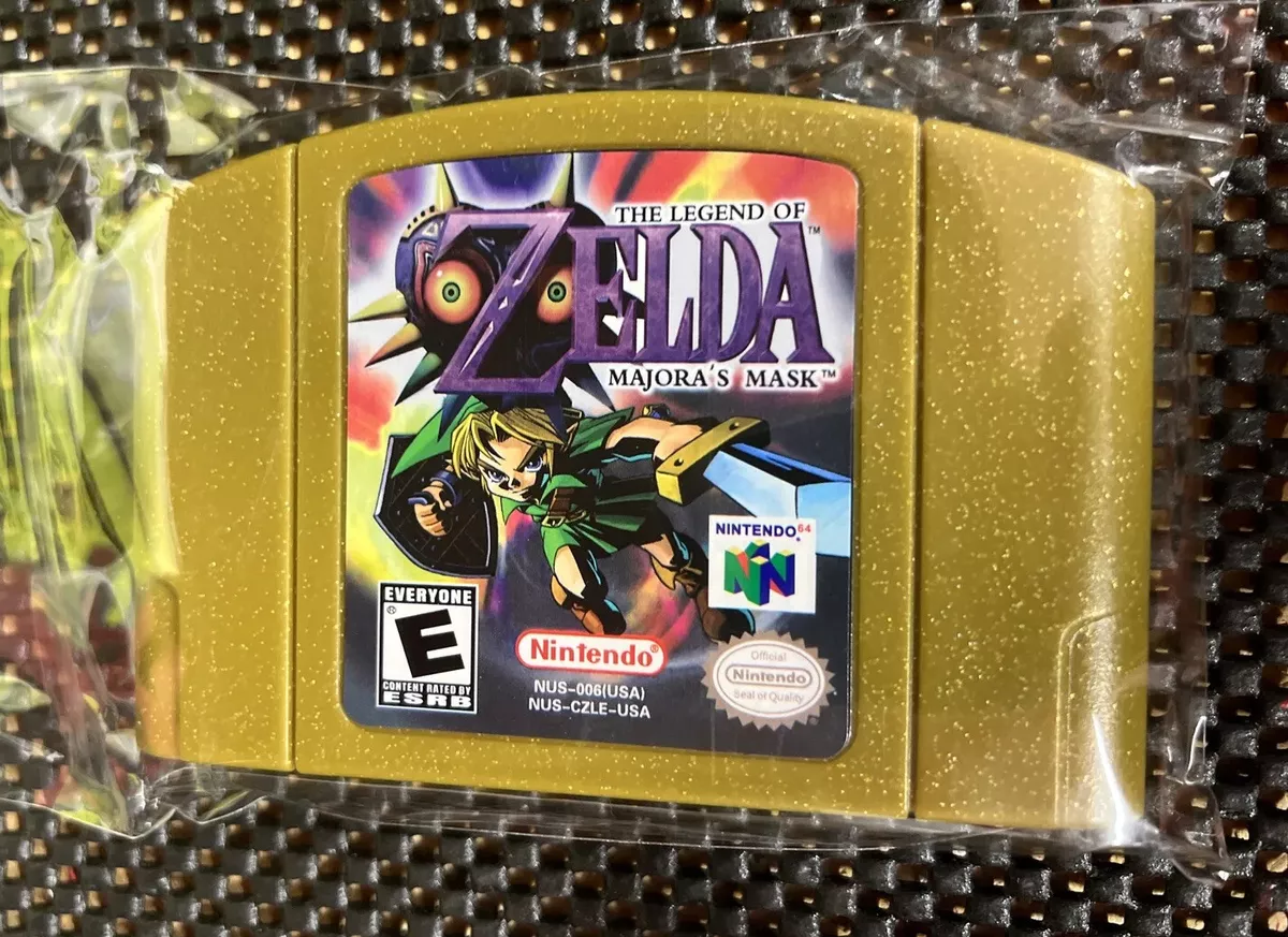 The Legend of Zelda Majora's Mask N64 Nintendo 64 Authentic Gold