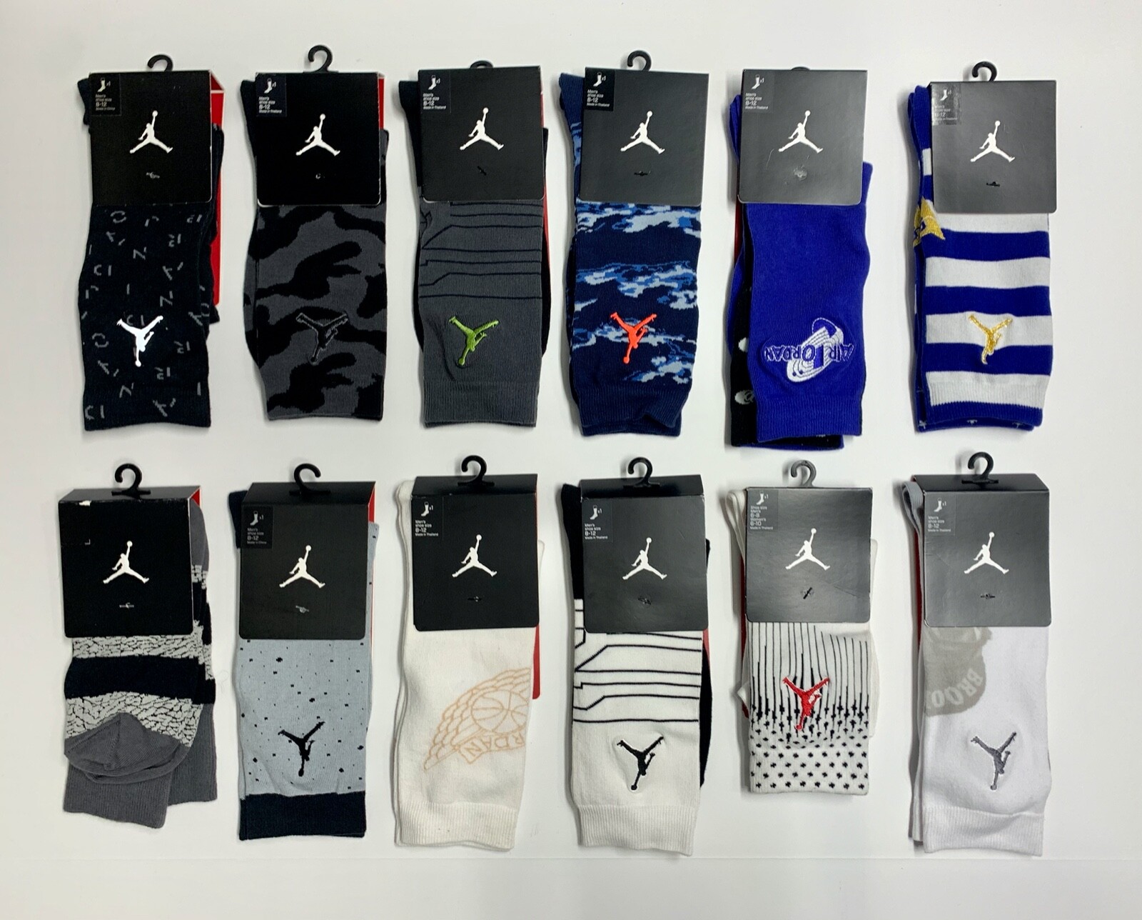 nike air jordan socks white