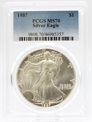 1987年1988年 アメリカ・ シルバー ・ イーグル 銀貨1オンス2枚セット