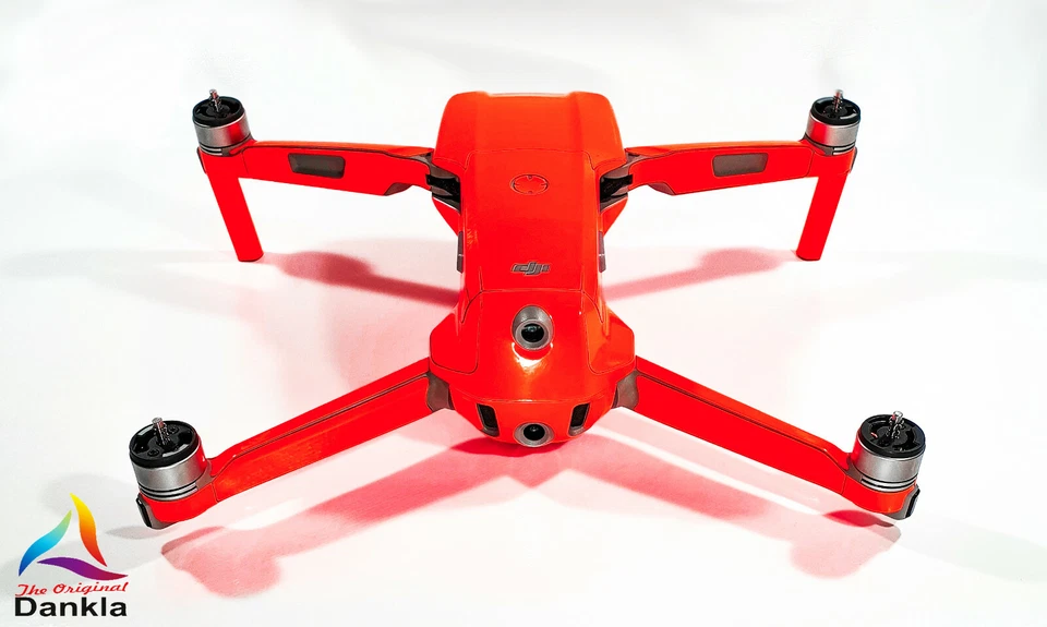 DJI MAVIC AIR 2 + RC - SKIN - NEON ROT - 3-5x Batterie / Folie / Wrap / Decal - Bild 3 von 4