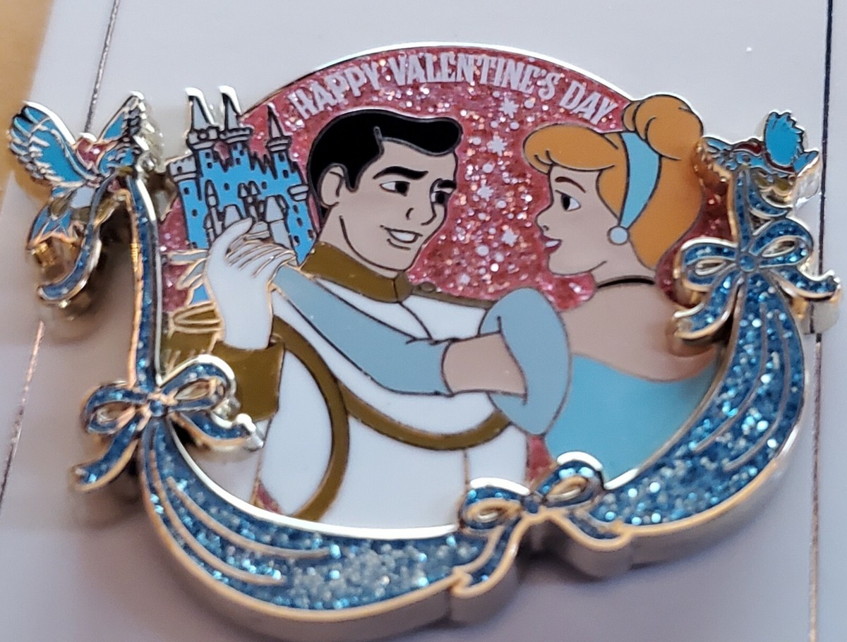 Disney Pin Valentine's Day Cinderella & Prince Charming Pin LR | eBay