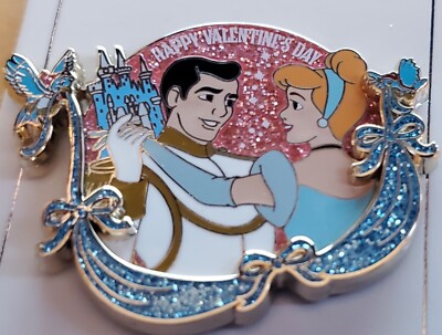 Disney Pin Valentine's Day Cinderella & Prince Charming Pin LR | eBay
