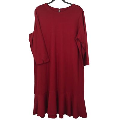 j jill holiday dresses NWT J.Jill Pointe XLT True Red Dress, Simple, Minimalist, Holiday, Christmas item-belt