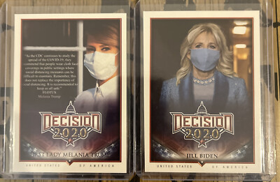 2020 DECISION FIRST LADY MELANIA TRUMP Jill Biden SP ''MASK'' CARDS 384 544 Rare