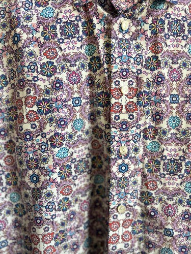 Eton Herren buntes geblümtes geknöpftes Hemd Gr. 15 3/4. Designer Preppy Ostern - Bild 6 von 8