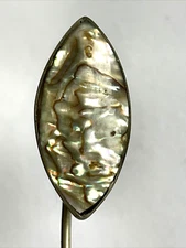Vintage Stick Pin Mother of Pearl MOP Abalone Shell