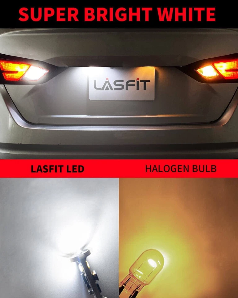 T10 175 194 2825 LED License Plate Light Bulbs for Chevrolet Colorado 2004-2019 - Изображение 3 из 4