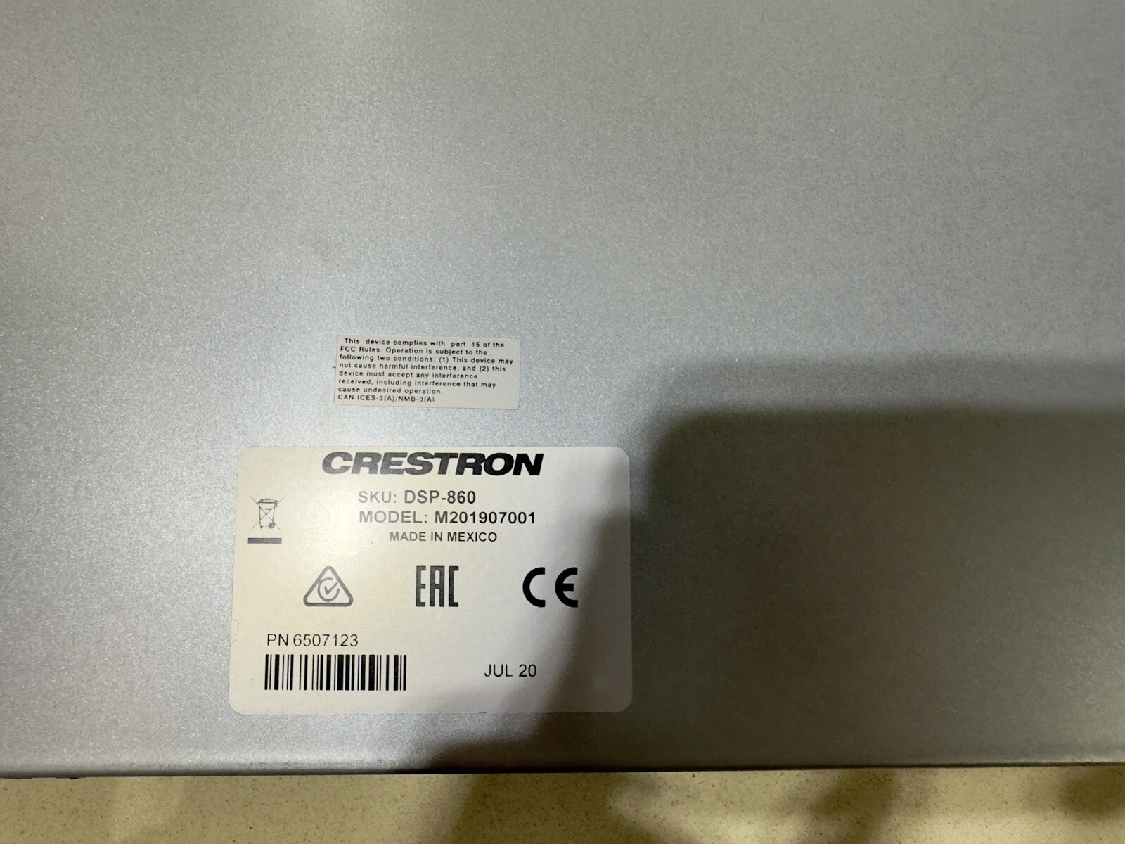Crestron DSP860 Digital Signal Processor eBay