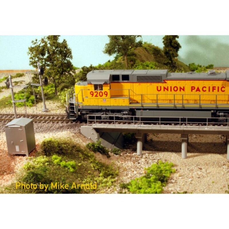 BLMS Assembled Brass 150' Truss Bridge - Black HO Scale Model Railroad Bridge #5001