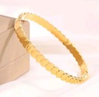 <!--F#f_0-->NEW Gold Plated Stainless Steel Fish Scale Design BANGLE BRACELET <!--F/-->