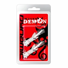 WATER DEMON 2 pack, Dynamic Lures (White) 1/16oz Soft hair jig, foxee jig,