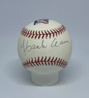 Hank Aaron Autograph Signed Official NL 715 Logo Baseball JSA LOA Braves Read