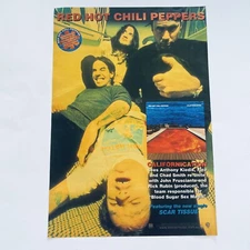 Red Hot Chili Peppers Promo Poster 1999 Music Rock Band Vintage Rare Print Ad 