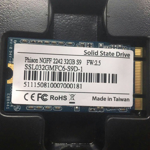 Phison M.2 NGFF 2242 32GB S9 SSL032GMFC6-S9D-1 SSD Solid State