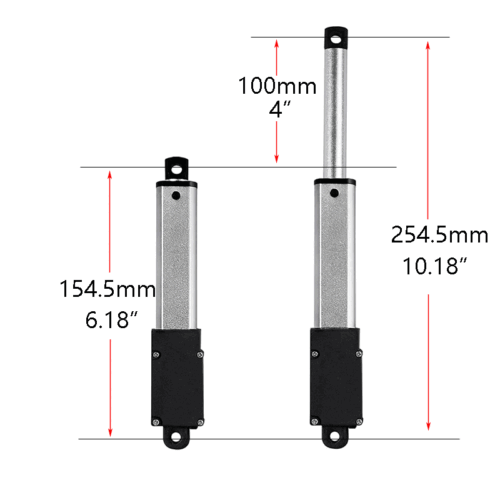 DC 12V Micro Mini Elektrischer Linearantrieb 10 mm 100 mm 6,4 N 188N Schnell bis 150 mm/S - Bild 19 von 25