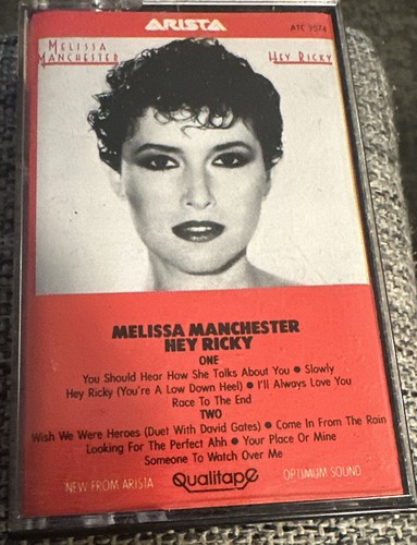 Melissa Manchester~Hey Ricky~Cassette~Pop Rock 80s ARISTA ATC 9574 ...