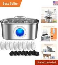 108oz Automatic Pet Water Fountain - Ideal for Cats and Dogs with Silent Pump
