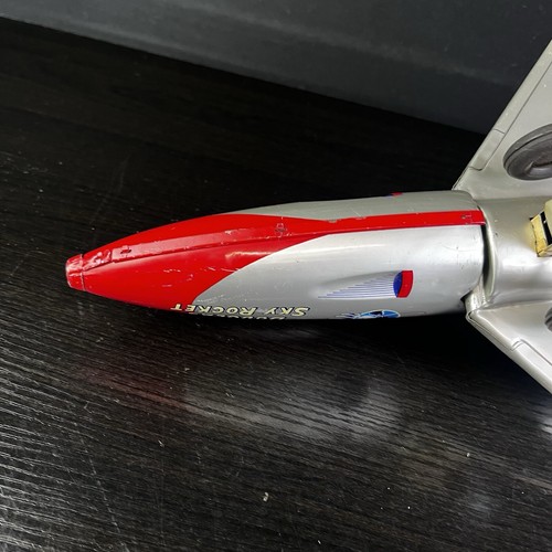 Vintage Airplane Douglas NAVY Sky Rocket Tin Toy Plane HTC Japan - Picture 12 of 17