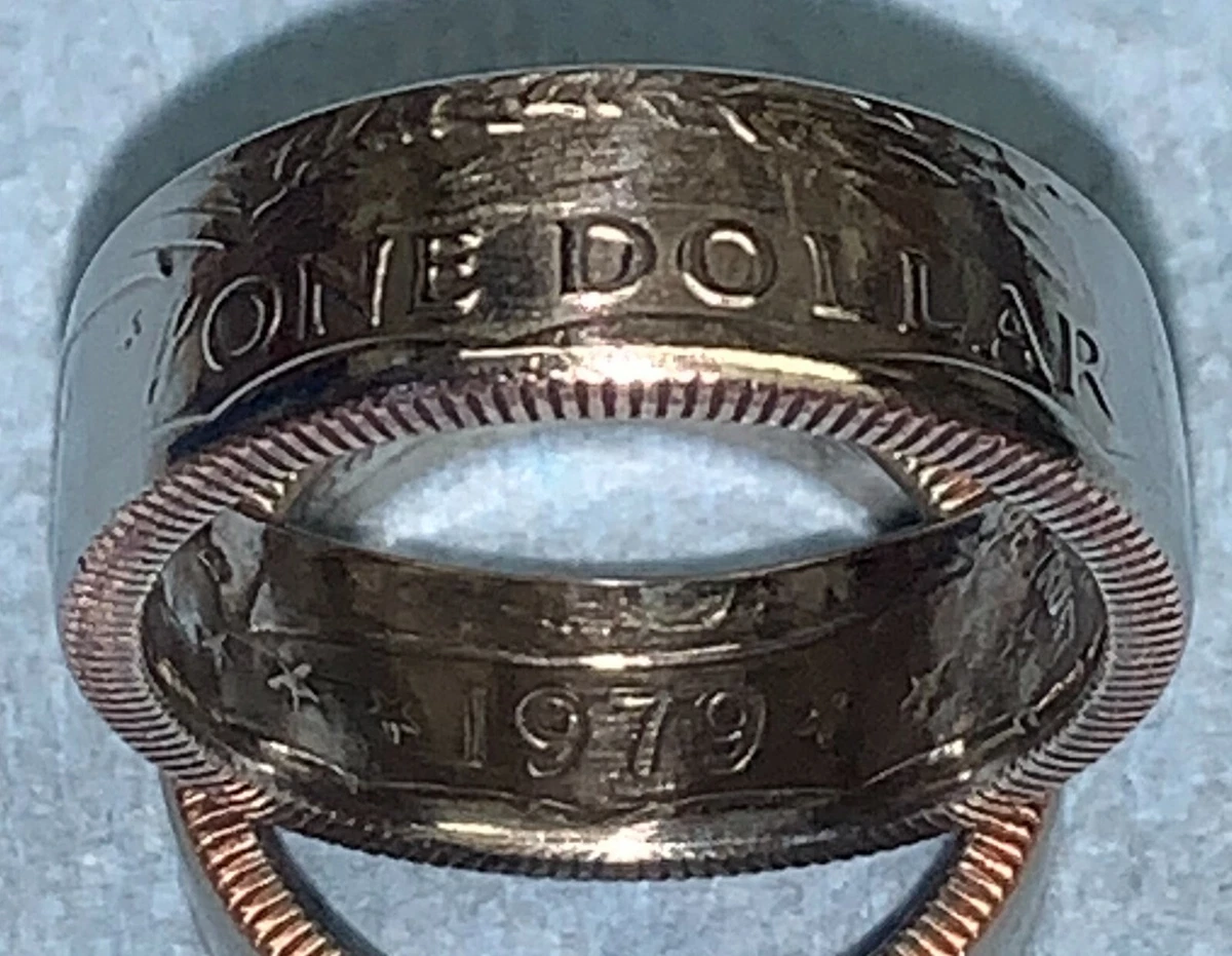 Susan B Anthony Dollar Coin Ring 1979 1980 1981 1999 Size 6 15