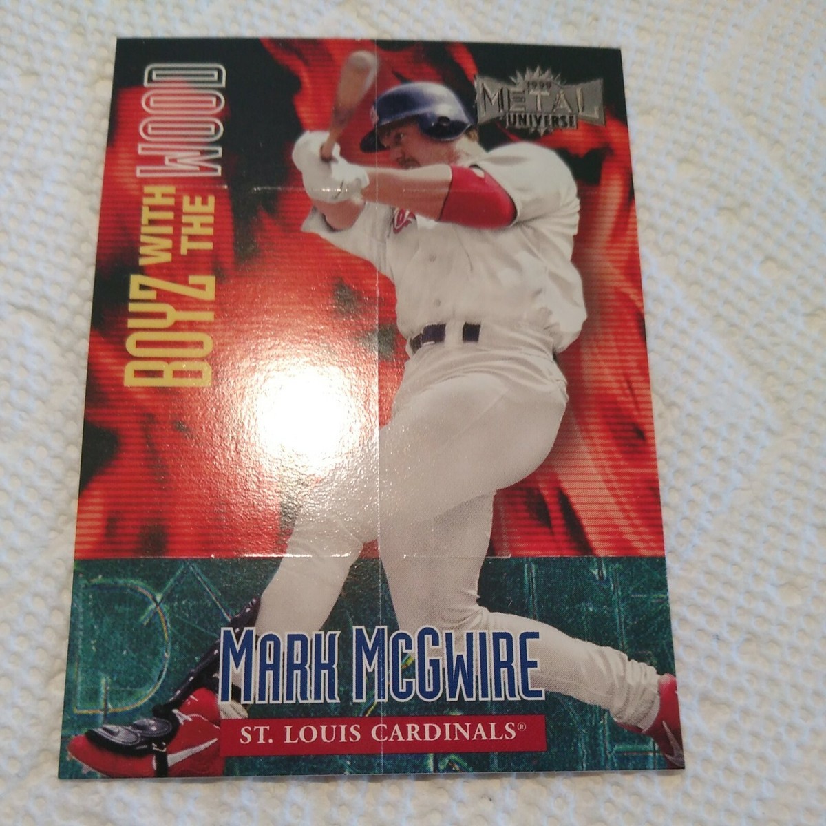Mark McGwire 1999 Metal Universe BOYZ WITH THE WOOD #5-BW St