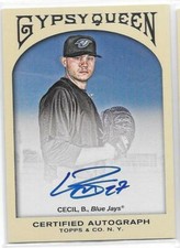 Brett Cecil 2011 Gypsy Queen Baseball Queen Autographs  #GQABC