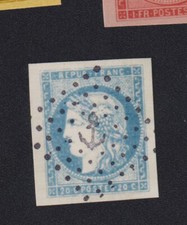 Timbre France classique avant 1900 Cérès Bordeaux N° 44 oblitéré ancre noire 14B