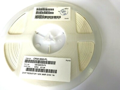 5000 x 365R, 1206, 1%, 1/4W, 365Ohm, Resistor, ASJ, CR32-3650-FL, 5000 Pieces