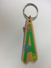 A - NEW-Colorful Name Key-chain Key-ring Name Bag Tag Gift - Green