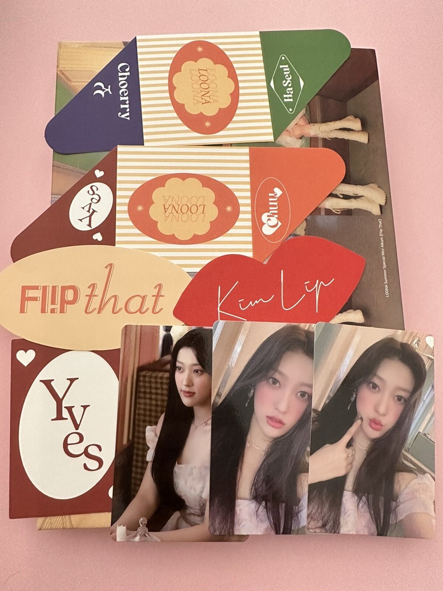 LOONA 今月の少女 イヴ&チュウ トレカ 出席カードあり Updated 8/24, US Seller》Loona Flip That Photocards (A, B, C, D