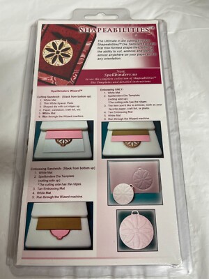 Spellbinders Shapeabilities Die Set For Crafting Emboss, Stencil, New