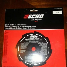 Echo (69600120331) 8 in. 8-Tooth Grass & Weed Blade (20 mm)